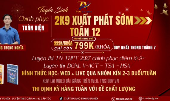 TOÁN 12 | KHÓA XPS MÔN TOÁN 2K9 VIP WEB + LIVE 